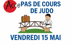 ⚠️ pas de cours le vendredi 15 mai